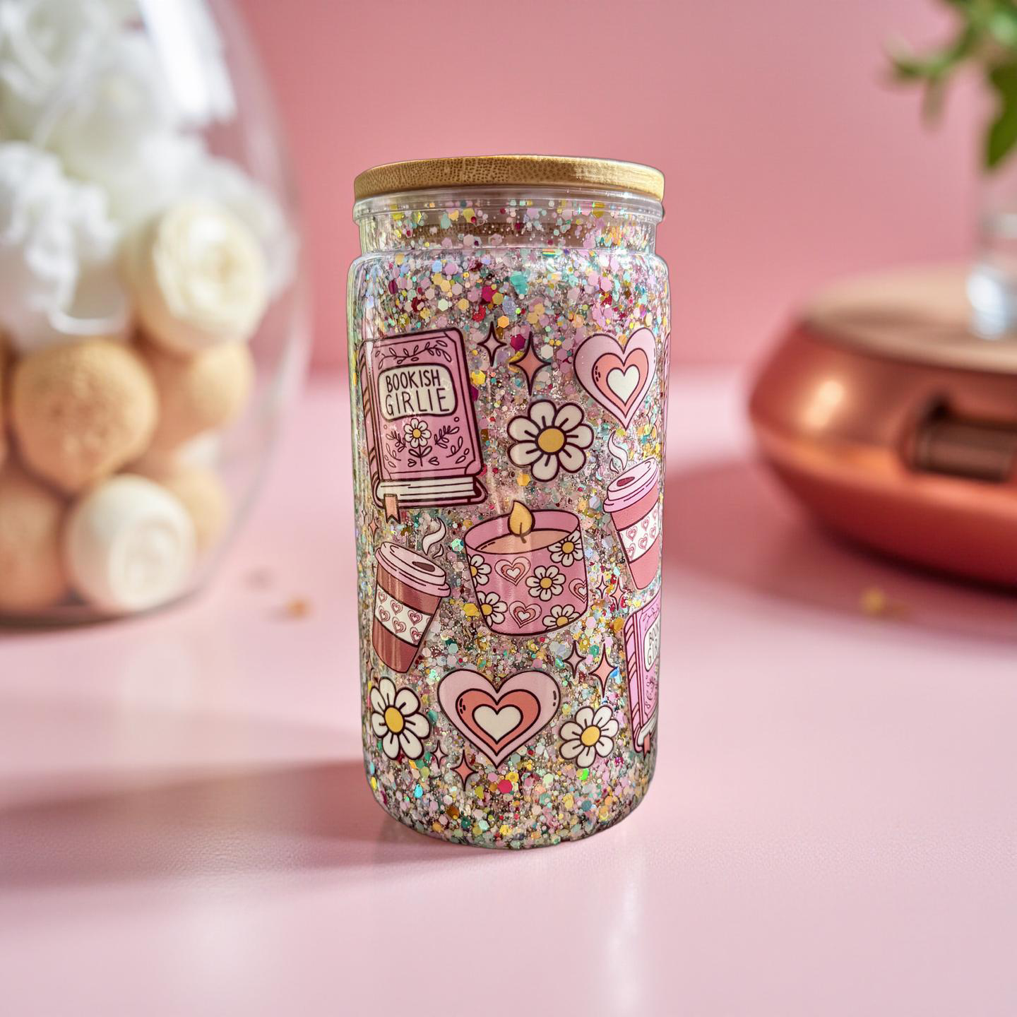Bookish Girlie Snowglobe Tumbler