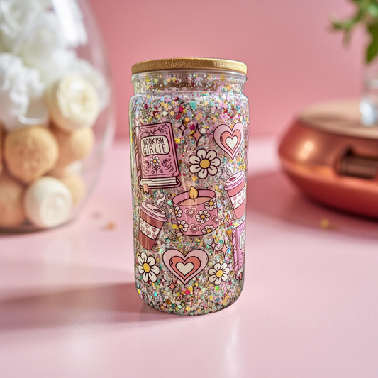 Bookish Girlie Snowglobe Tumbler