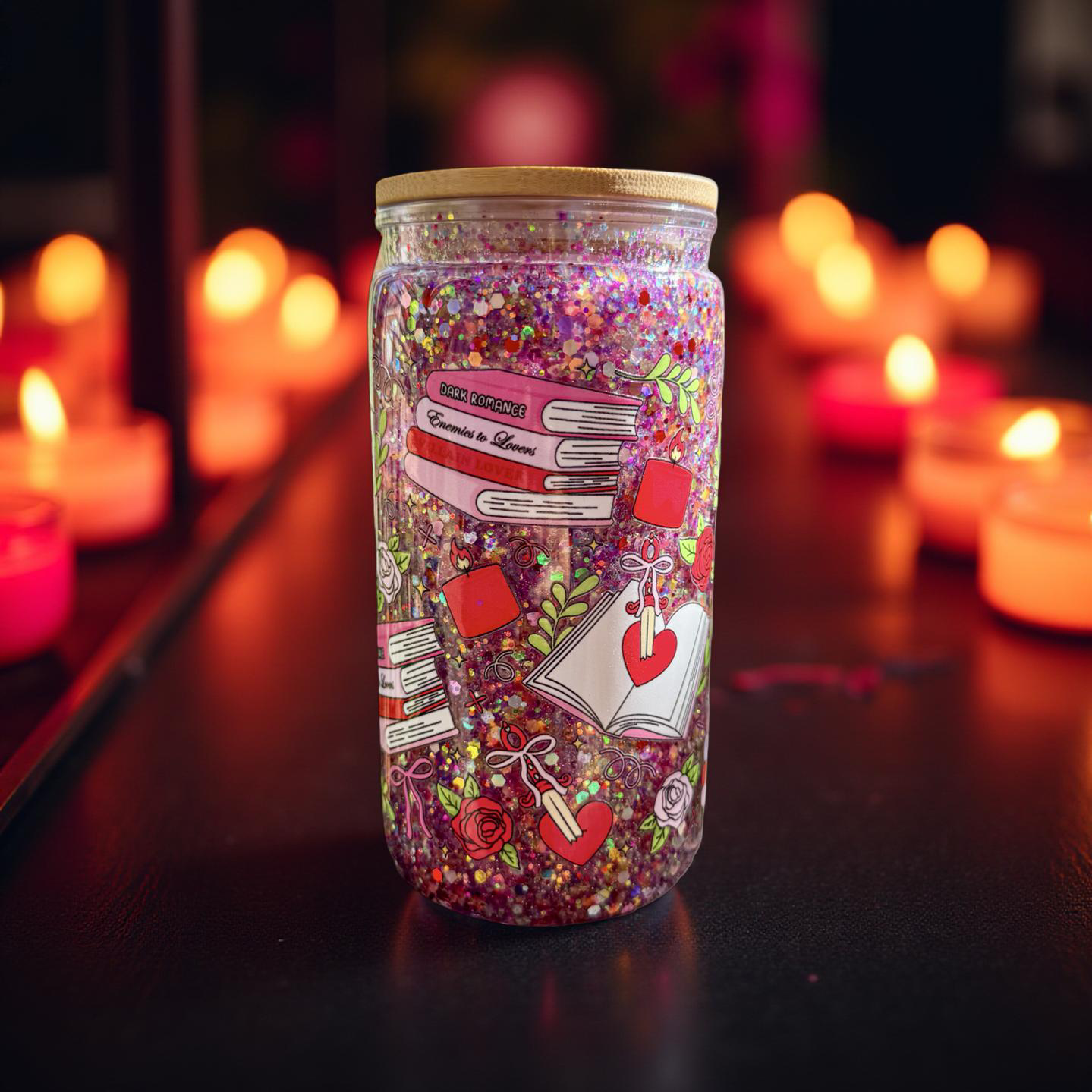 Dark Romance Snowglobe tumbler